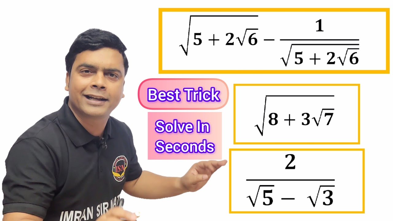 Surds Tricks 🔥🔥🔥 | Maths Tricks | imran sir maths