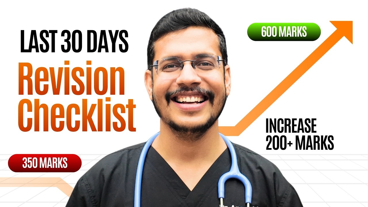 How To Increase Your NEET 2026 Marks | Last 30 Days Revision Checklist For NEET | Dr. Anand Mani