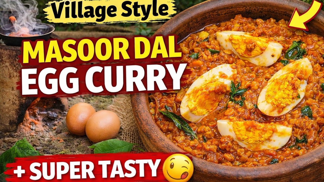 ಮಸೂರ್ ದಾಲ್ ಎಗ್ ಕರ್ರಿ 🔥 ಸಖತ್ ರುಚಿ | Once Try ಮಾಡಿದ್ರೆ ಮತ್ತೆ ಮತ್ತೆ ಮಾಡ್ತೀರ 😋