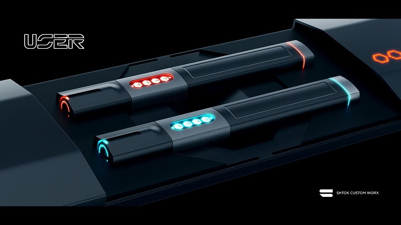 USER — TRON inspired lightsaber
