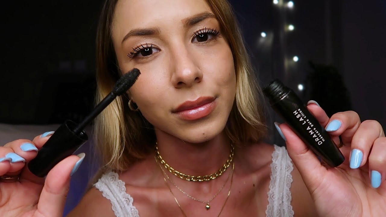 ASMR 🌧️ me maquiando e ensinando a make glow 