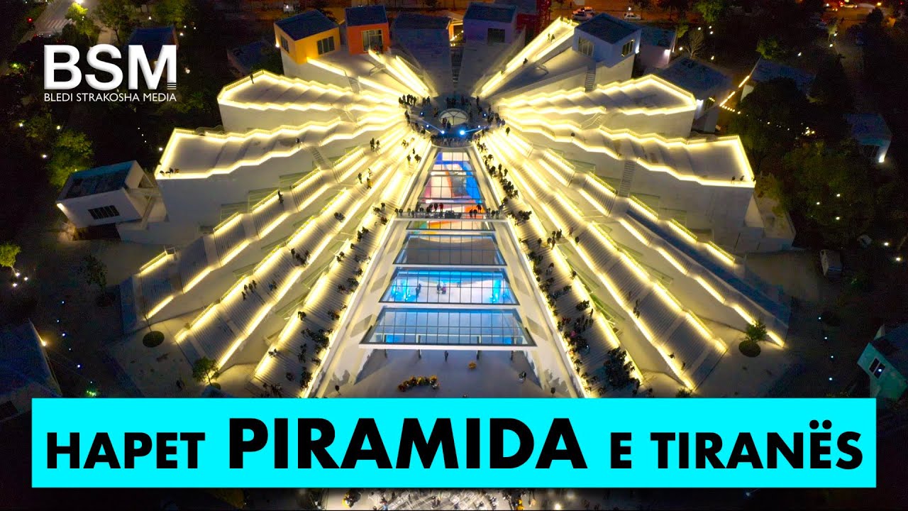 Hapet Piramida e Tiranës | The Pyramid of Tirana - Albania 2023 [4K HDR HLG Drone Video]