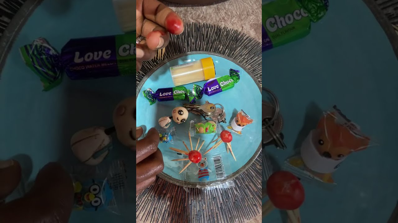 Toothpicks,chocolates and gum experience
