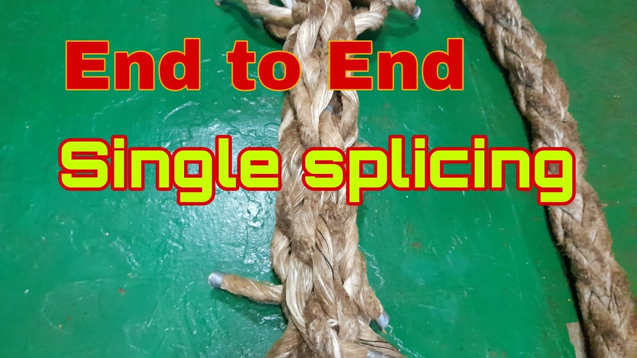 tSaDA Ni Bai Cancio | 8 strand mooring rope end to end splicing | short splice