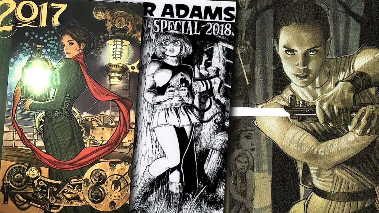 Adam hughes 30 years sketchbook & arthur adams convention sketchbooks 2018 art of books