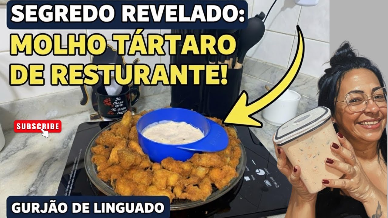 O MELHOR  Molho Tártaro com FILÉ de LINGUADO  que você precisa aprender!