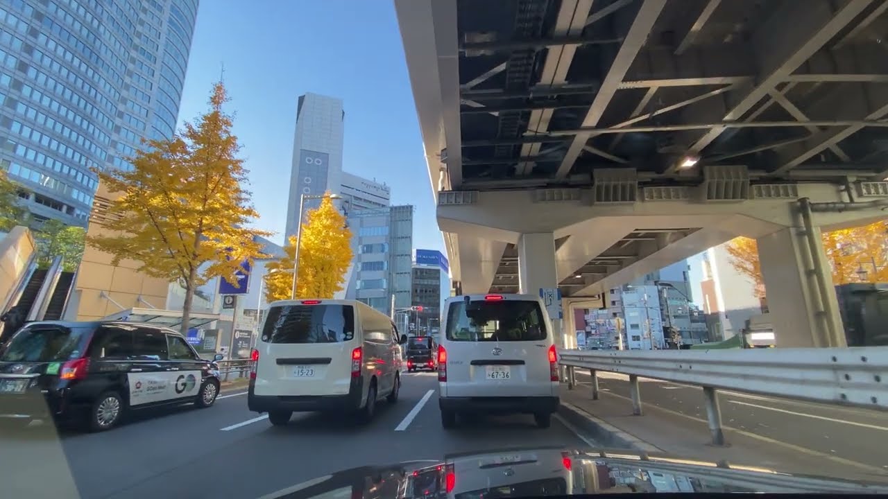 #10 | 4K | 東京都心ドライブ | Holiday morning Tokyo City Driving (Akihabara-Shibuya)
