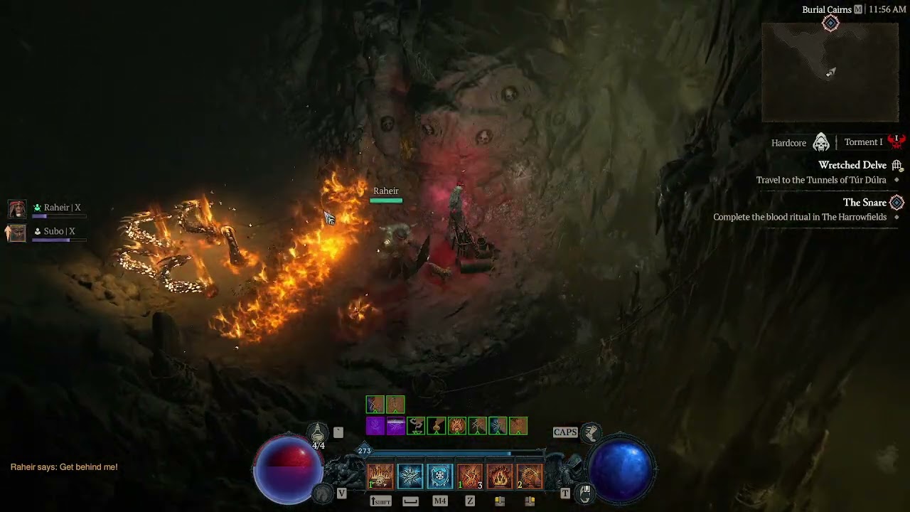 Diablo 4 Dungeon Run Wretched Delve (HARDCORE)