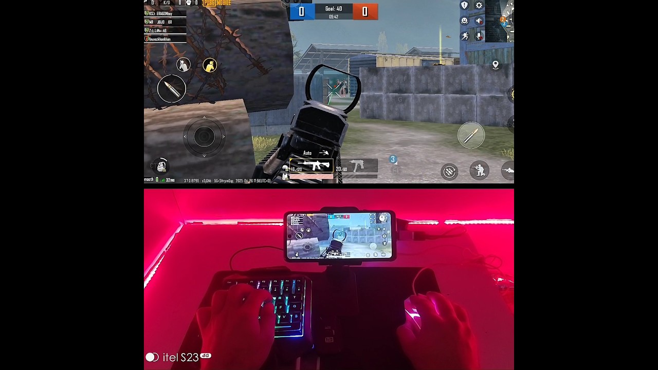 pubg keyboard mouse gameplay handcam #pubgmobile #keyboardandmousesetup
