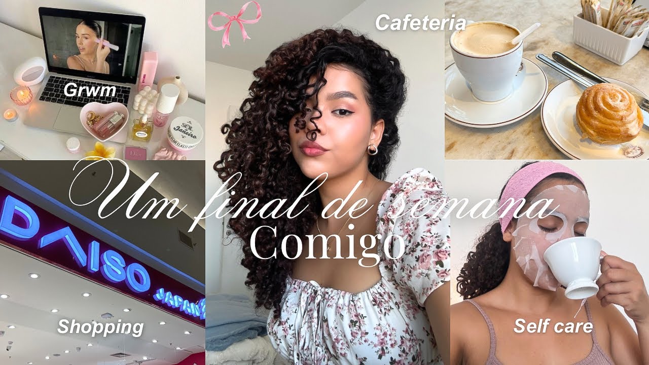 Um final de semana comigo vlog 💗| comprinhas na Daiso, arrume-se comigo, shopping & self care 🧖🏽‍♀️💫