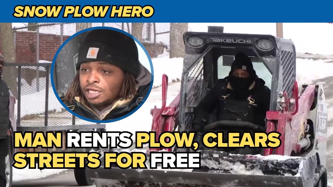 Snowplow vigilante clears streets for free in this St. Louis neighborhood