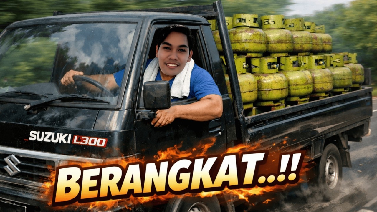 1 HARI MENJADI KURIR GAS LPG!! - Truck Simulator Indonesia