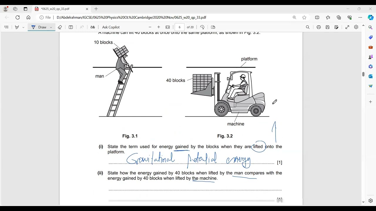 IGCSE Physics 0625/33/O/N/20