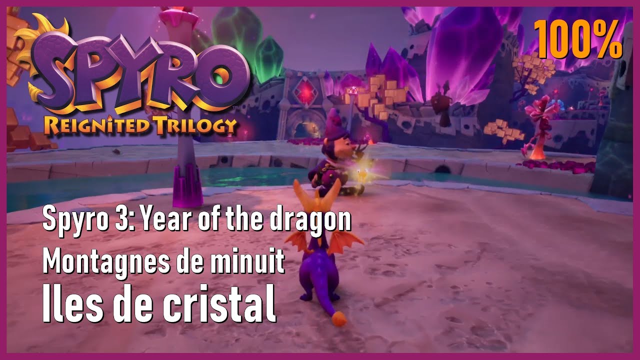 Spyro 3: Year of the dragon - Montagnes de minuit - Iles de cristal