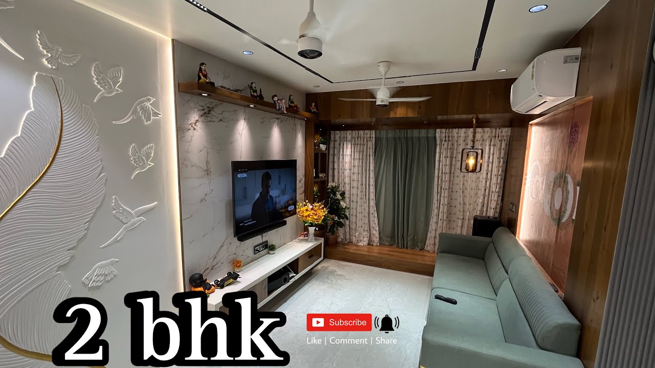 House Tour Smart & Elegant ! 2bhk home interior Design
