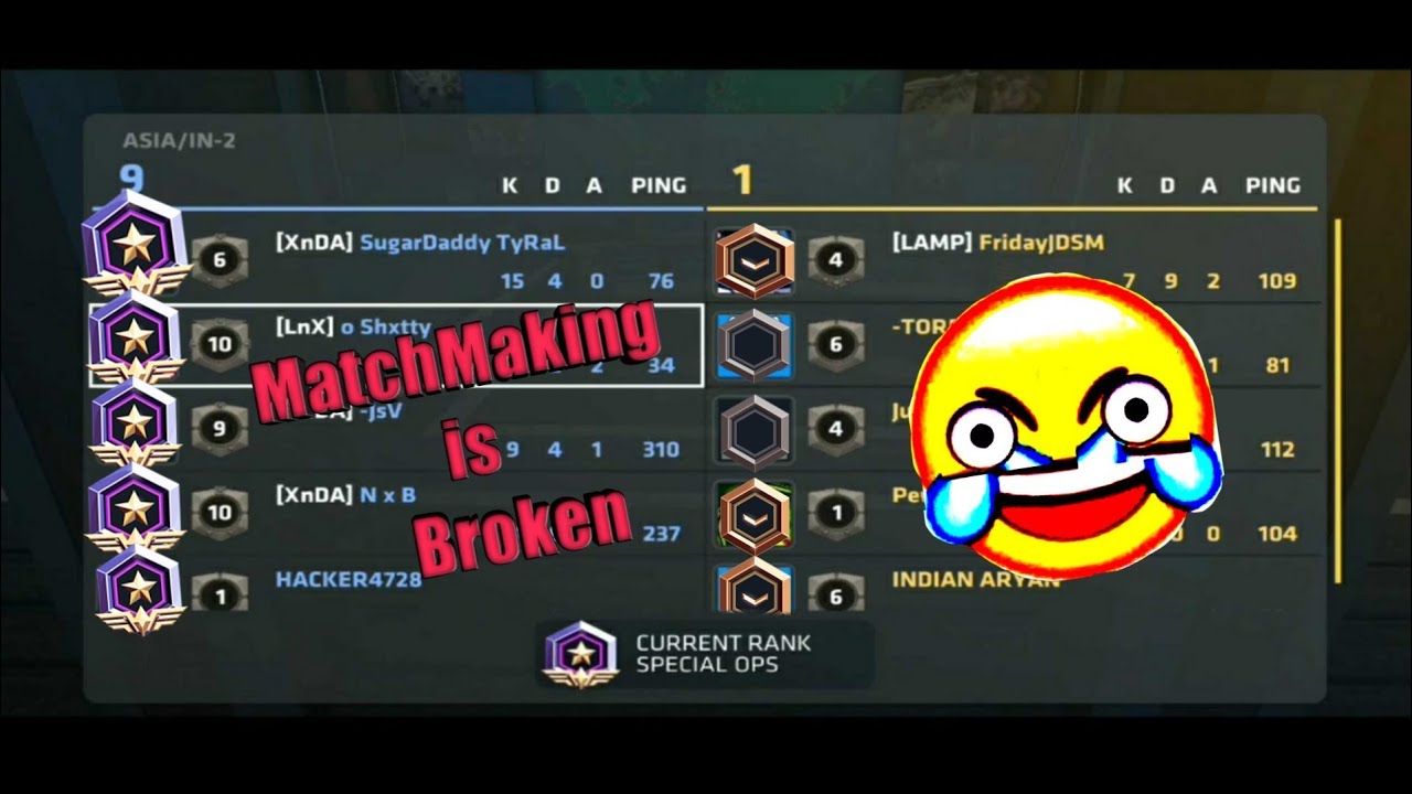Critical Ops Rank Matchmaking is Broken, Spec ops vs Unranked and bronze 😂