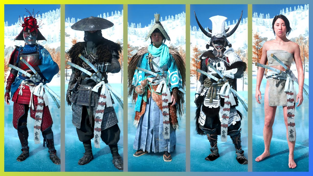 Ghost of Yotei: All Armor & Outfit Color Dyes Showcase (4K)