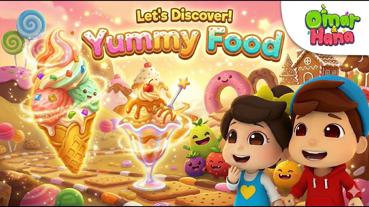 Вкусная еда 🍕🍓🍜 | Исламские сериалы и песни для детей | Омар и Хана на английском языке