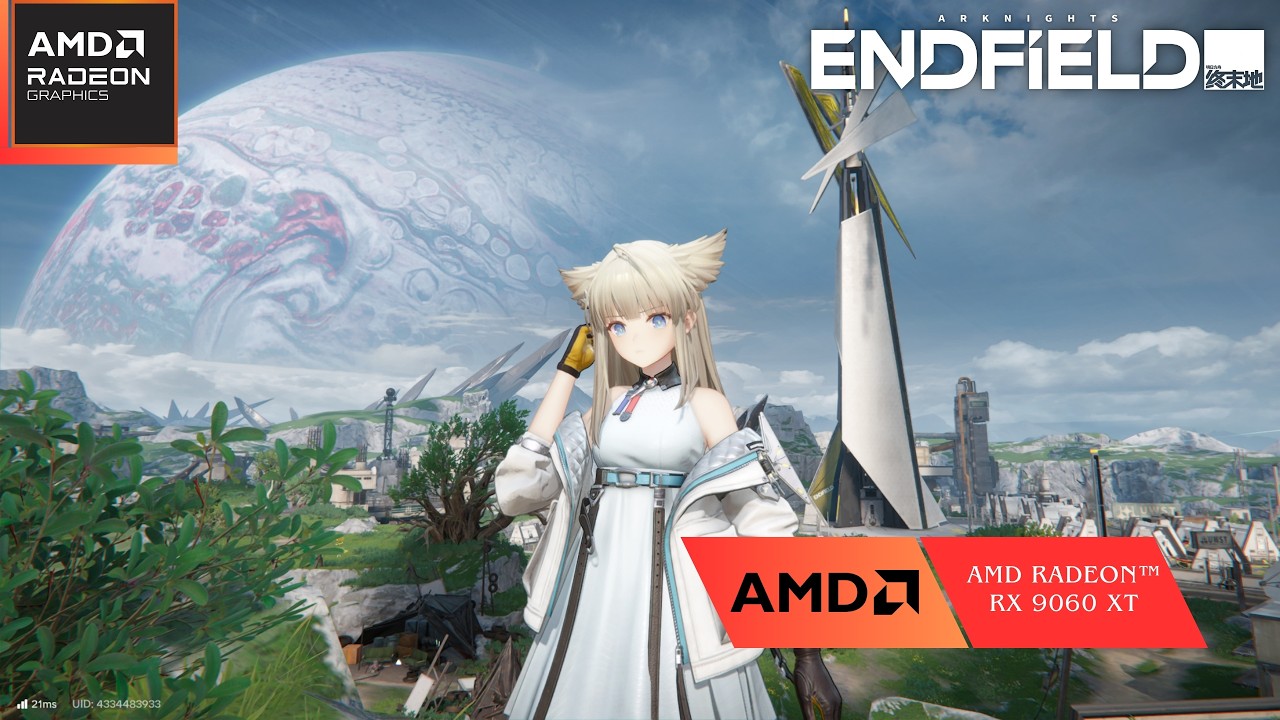 RX 9060 XT - Arknights Endfield | Native 1080p Maximum Settings