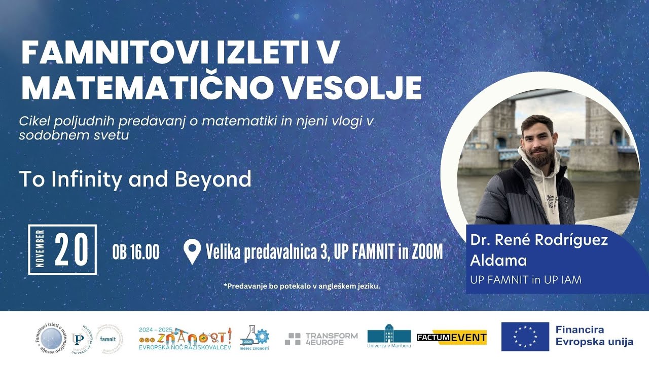Dr. René Rodríguez Aldama: To Infinity and Beyond
