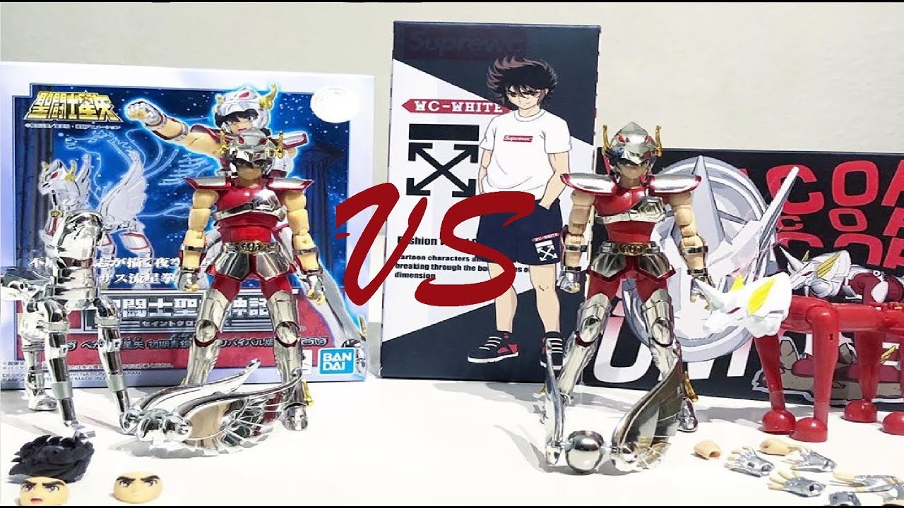 #262- Comparativo Seiya v1 EX Great Toys VS Seiya V1 REVIVAL Bandai