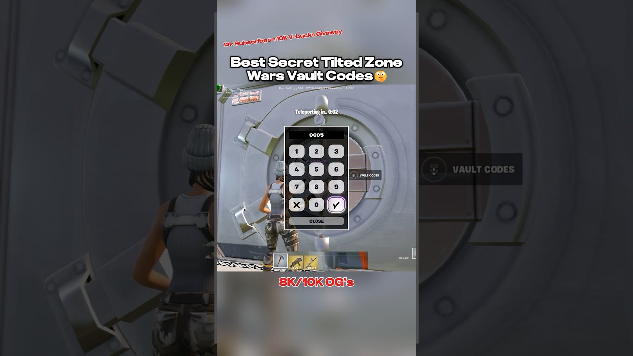 Best Tilted Zone Wars Vault Codes🤫 #fortnite #gaming #fortnitememes