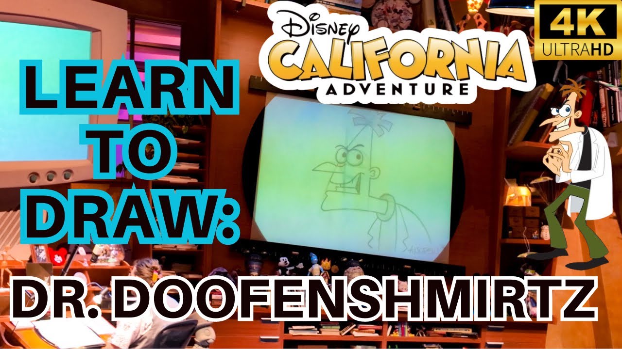 Animation Academy Disney California Adventure- How-to Draw Dr. Doofenshmirtz from Phineas and Ferb!