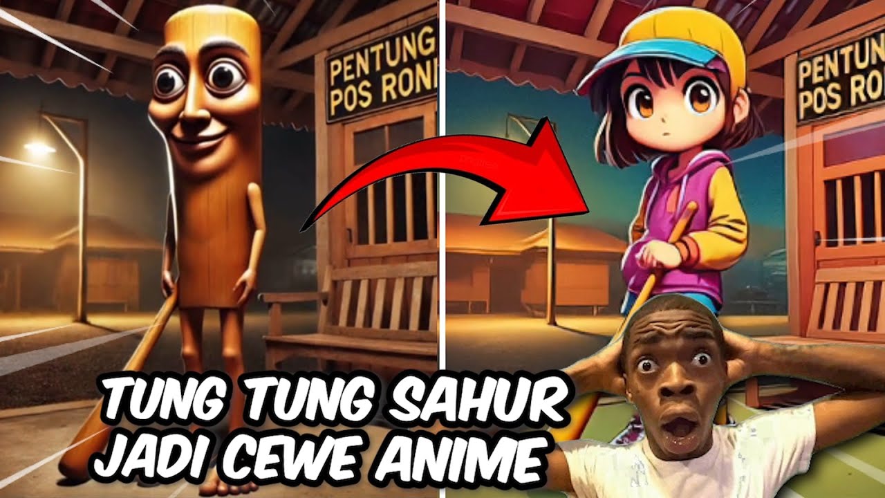 Cara Membuat Tung Tung Tung Sahur Jadi Cewek Anime 🤯