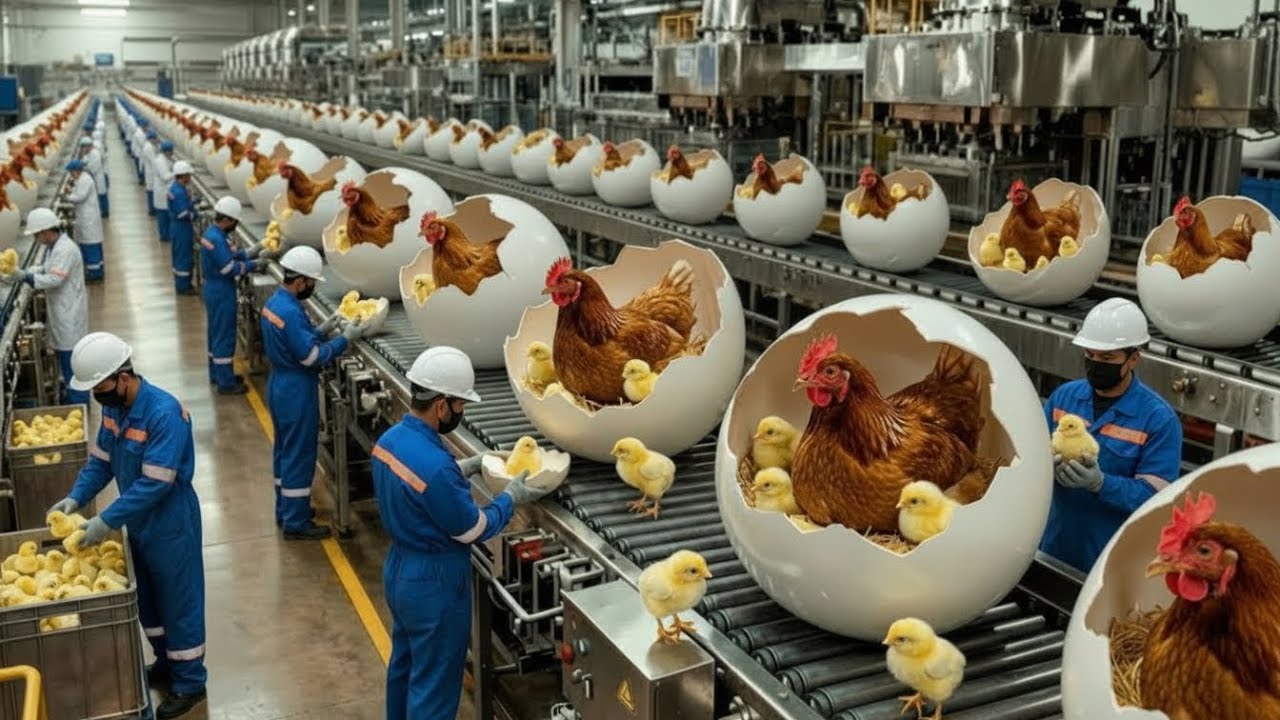 Inside a High-Tech Egg Mega Scale Processing: Cracking 5 Million Eggs a Day (Full Process)