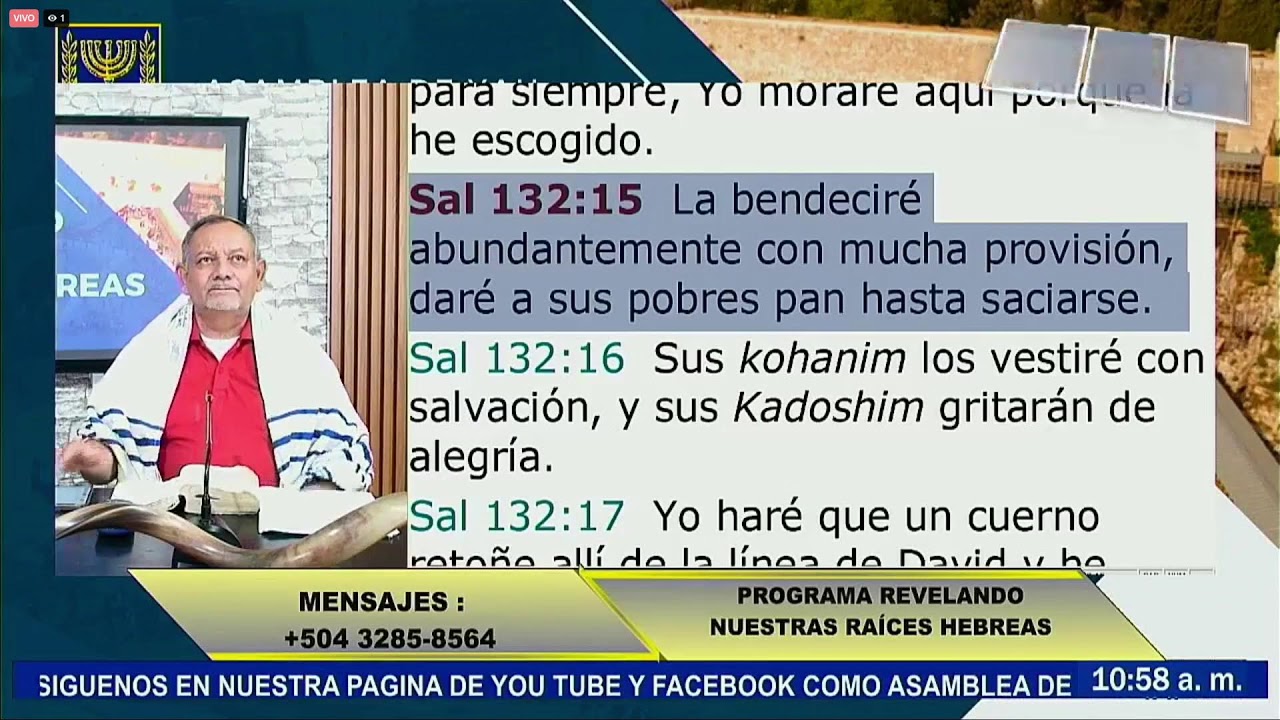 Revelando Nuestras Raices Hebreas. (En Vivo)