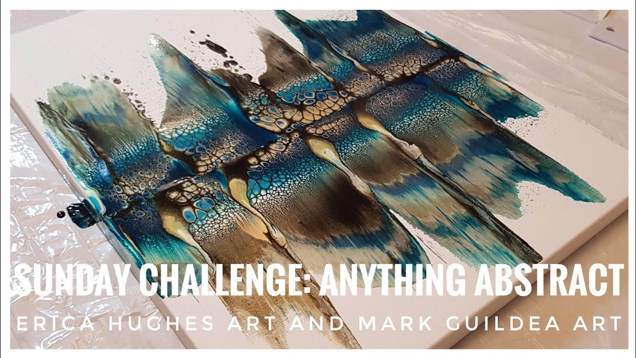 DRY SWIPE!!! Sunday Challenge with Mark Guildea Art: Anything Abstract / Acrylic Pouring