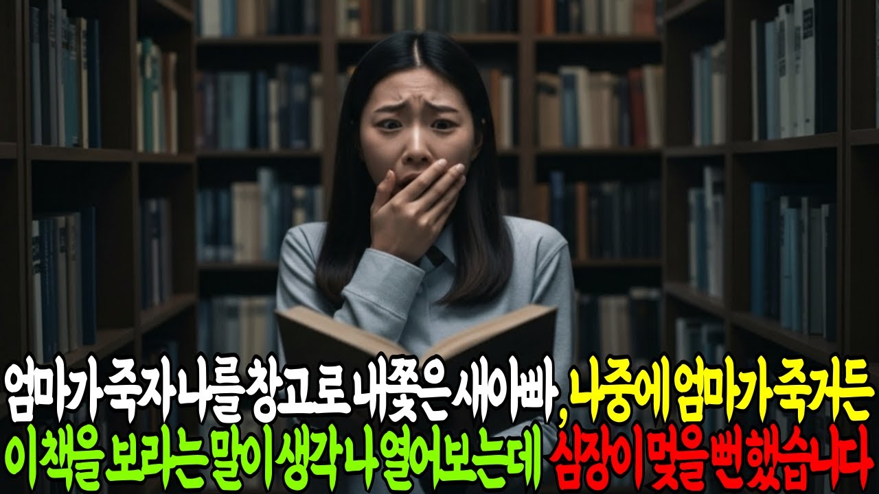 엄마 죽자마자 날 창고로 쫓아낸 새아빠, 엄마가 남긴 말에 책을 열어보았더니 그 물건이 정말 충격입니다 | 노후사연 | 인생사연 | 감동사연 | 실화사연 |