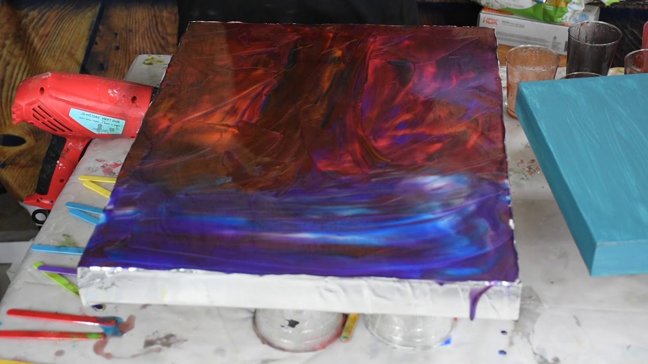 Resin Painting A Tree Landscape & My Book