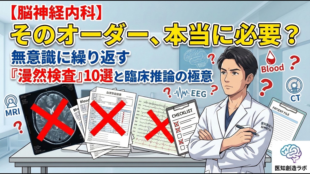 【脳神経内科】そのオーダー、本当に必要？無意識に繰り返す「漫然検査」10選と臨床推論の極意