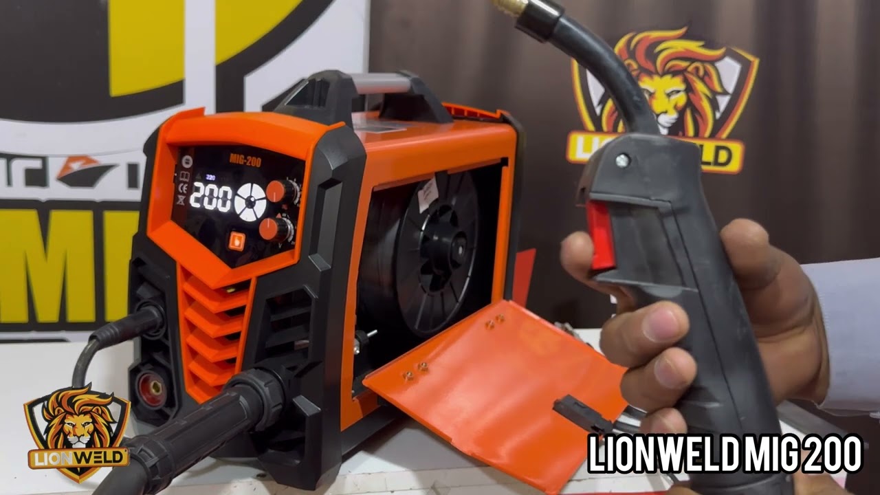 LIONWELD MIG 200 - instalación de alambre flux core carrete 5 kilos