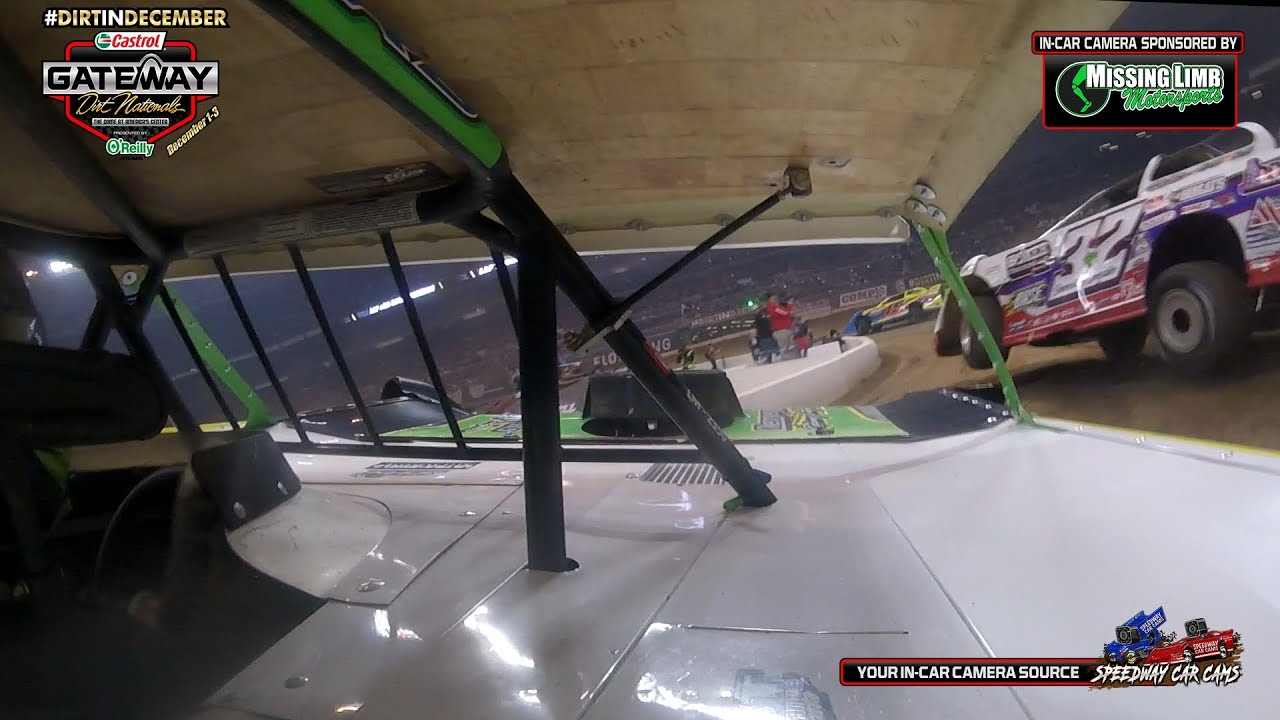 Winner of the 2022 Gateway Dirt Nationals is #1 Tyler Erb in his Super Late Model - In-Car Camera