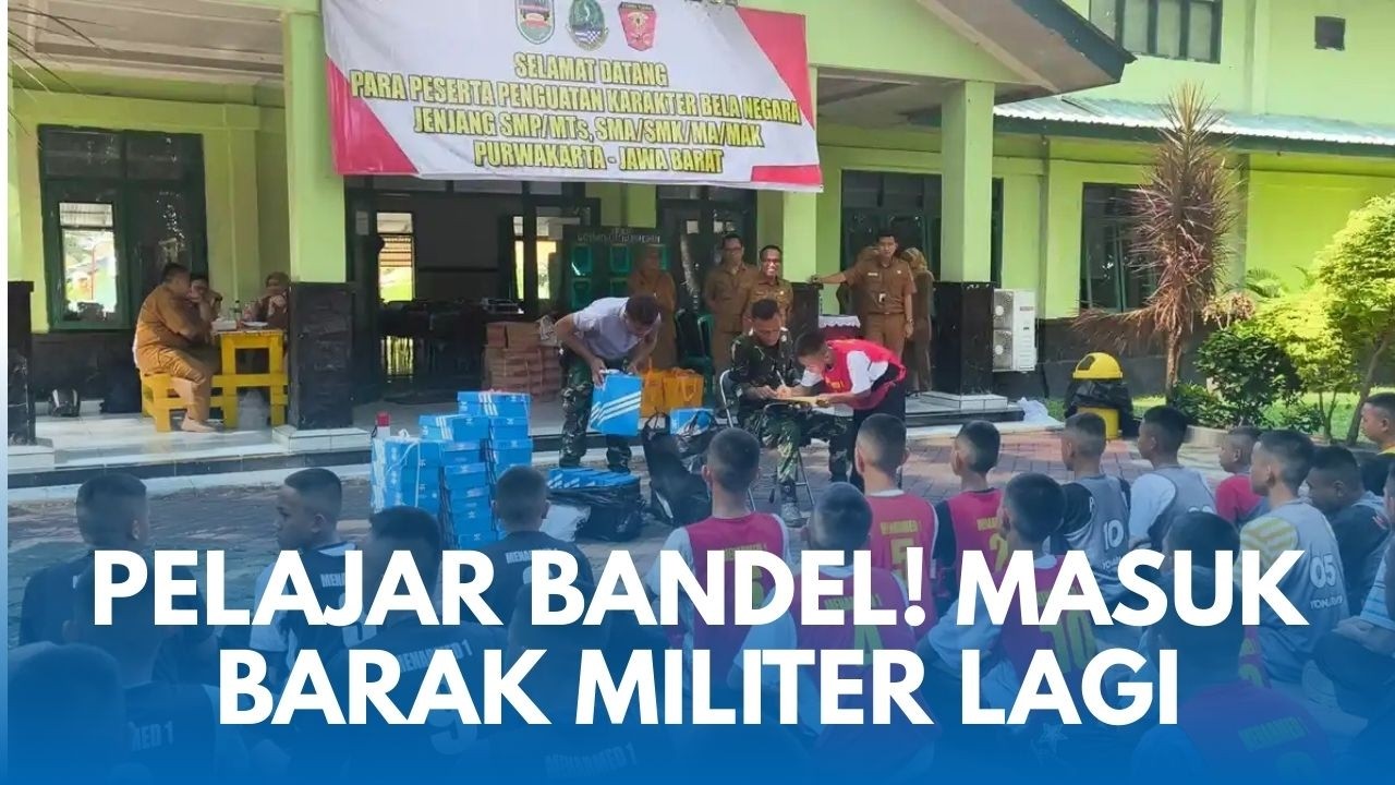 PROGRAM BARAK MILITER Kang Dedi Untuk Pelajar Bandel Jalan Lagi! Fokus ke yang Paling Bermasalah