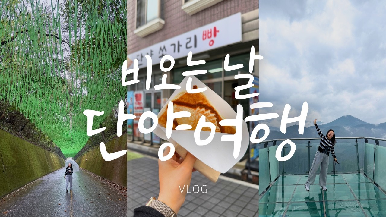 [단양 여행] 비 오는 날 감성 폭발🌧️ 이끼터널+만천하 스카이워크+구경시장 완벽 코스 #국내여행 