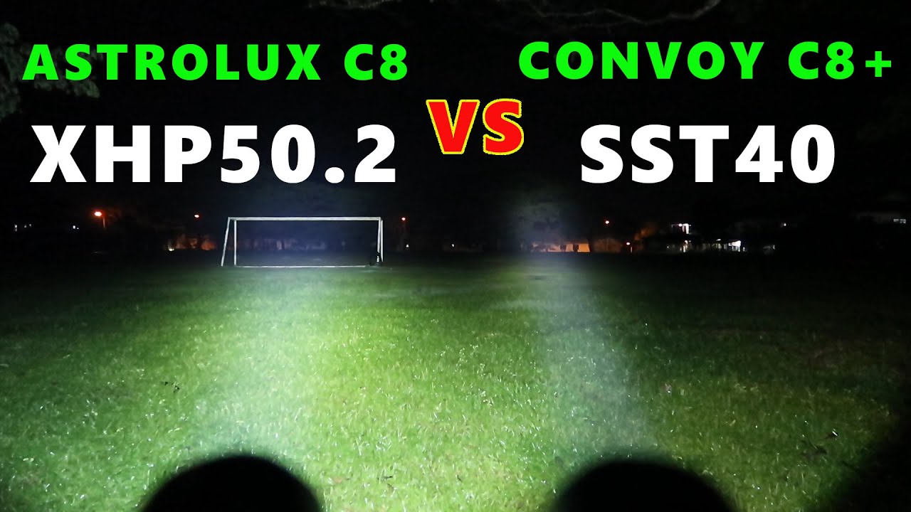 Astrolux C8 XHP50.2 VS Convoy C8+ SST40 flashlight comparison | WATCH BEFORE BUY