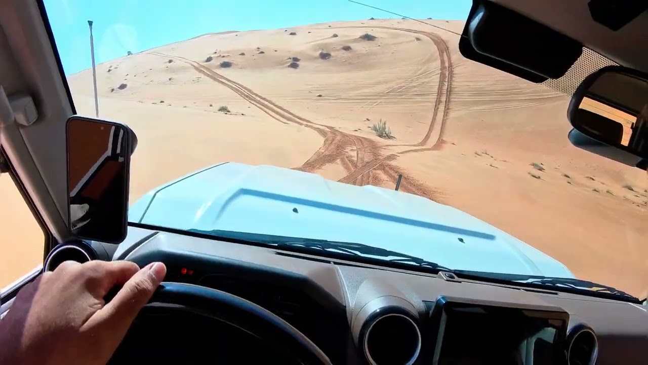 45 minutes of Driving Toyota LC71 in Liwa - the empty quarter - تيوتا ربع في ليوا