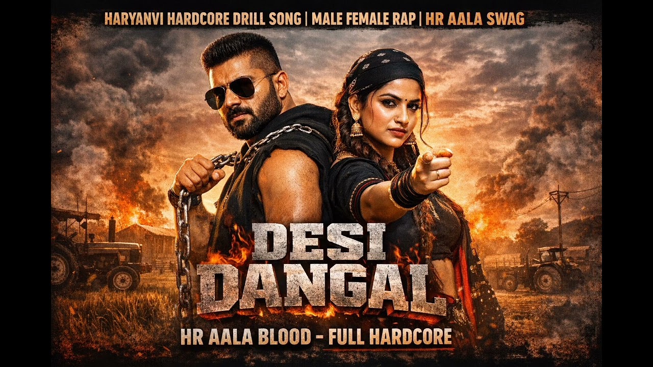 DESI DANGAL 🔥 | Haryanvi Hardcore Drill Song | Male Female Rap | HR Aala Swag