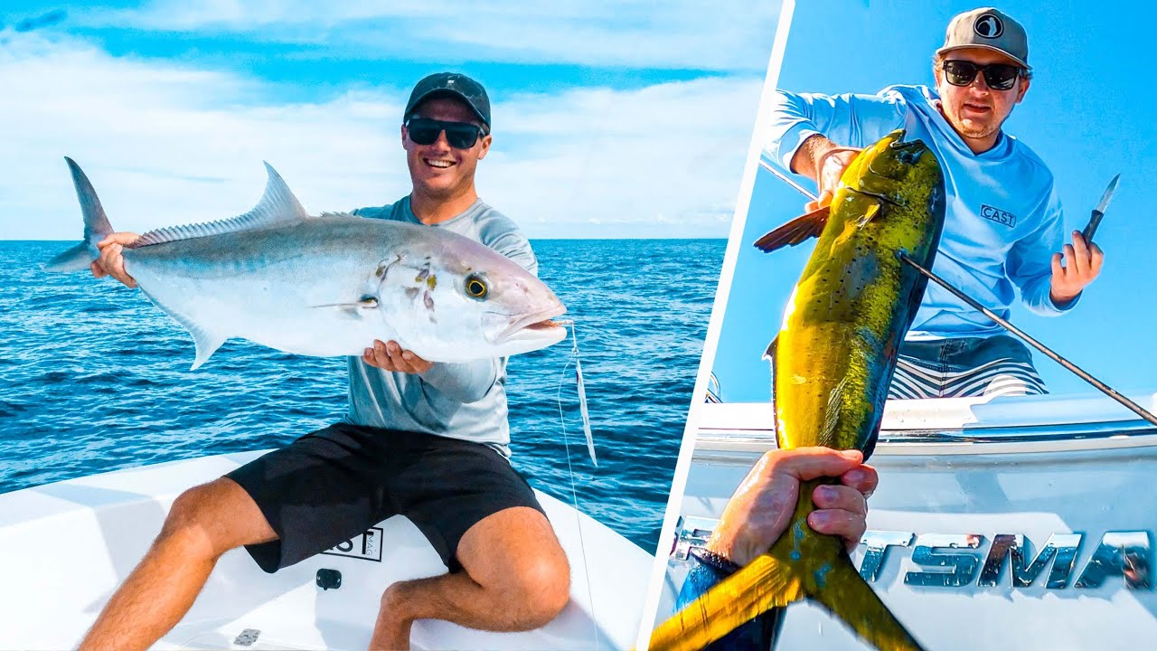 BIG AMBERJACK on JIG, 1st ever Mahi Mahi | Fishing Noosa in the sportsman! (Robinson Brothers) ep62