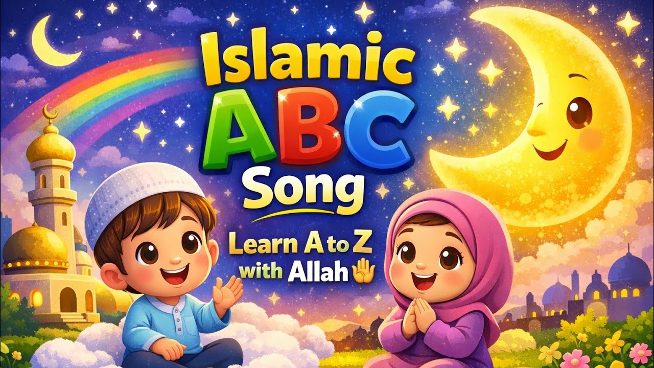 Islamic Alphabet Song for Kids | Learn A to Z with Allah | ABC Nasheed for Children🌙✨