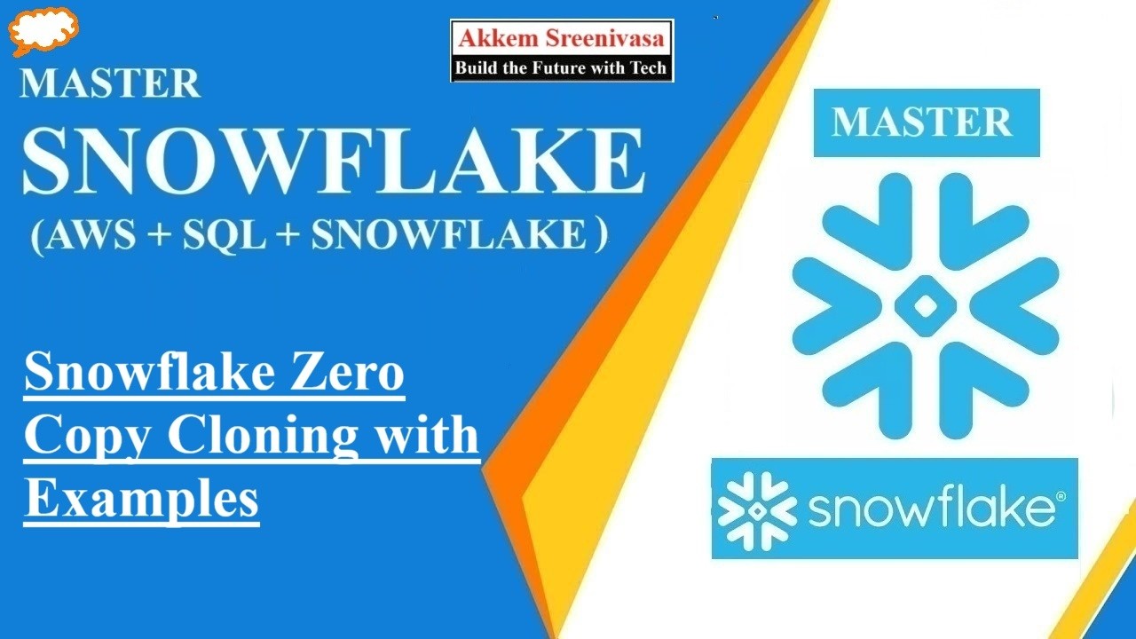 Snowflake Zero Copy Cloning with Examples Part 2, snowflake, master snowflake