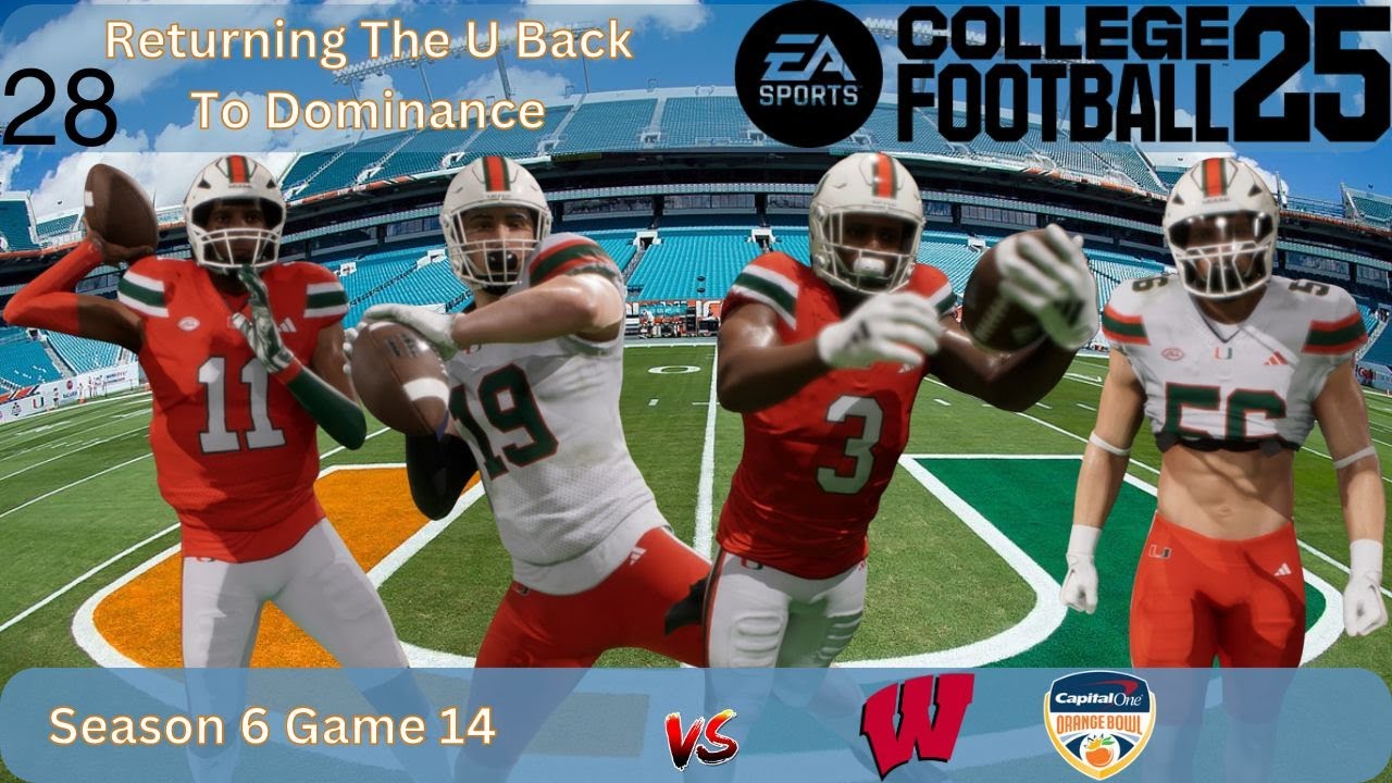 College Football 25 | Miami Hurricanes Dynasty | Returning The U To Dominance | Stream 28 | Season 6