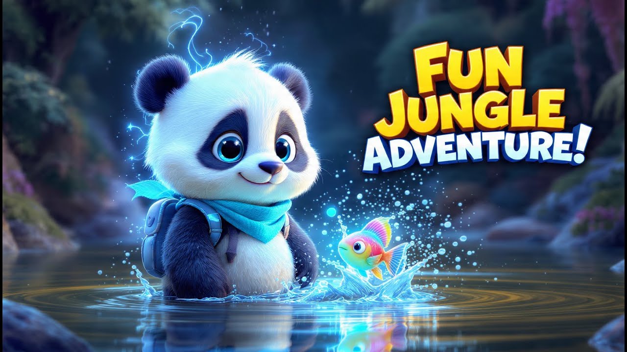 Fun Jungle Adventure | Cute Panda & Magic Fish Story for Kids | Hindi Cartoon | 4K Animation