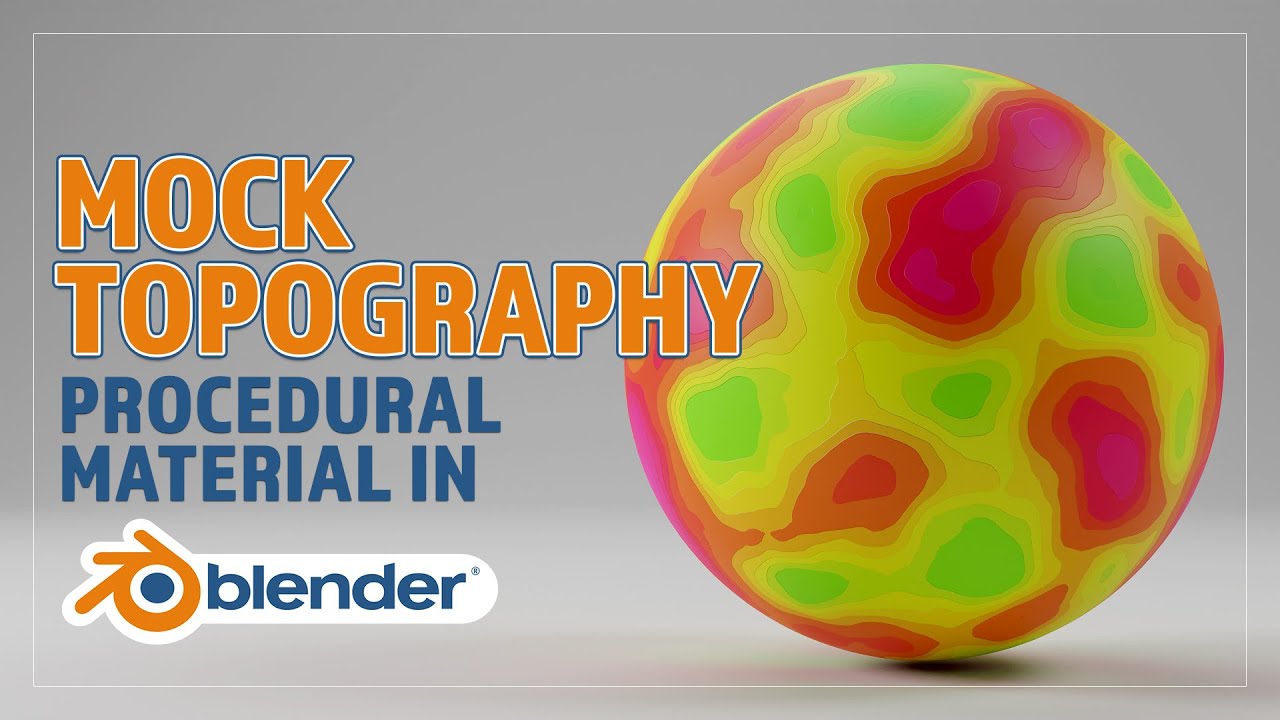 CREATE A PROCEDURAL MOCK TOPOGRPAHY MATERIAL FOR BLENDER