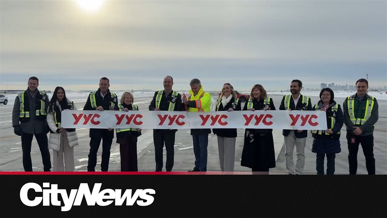 New west runway opens at YYC International Airport to prepare for projected growth in Calgary