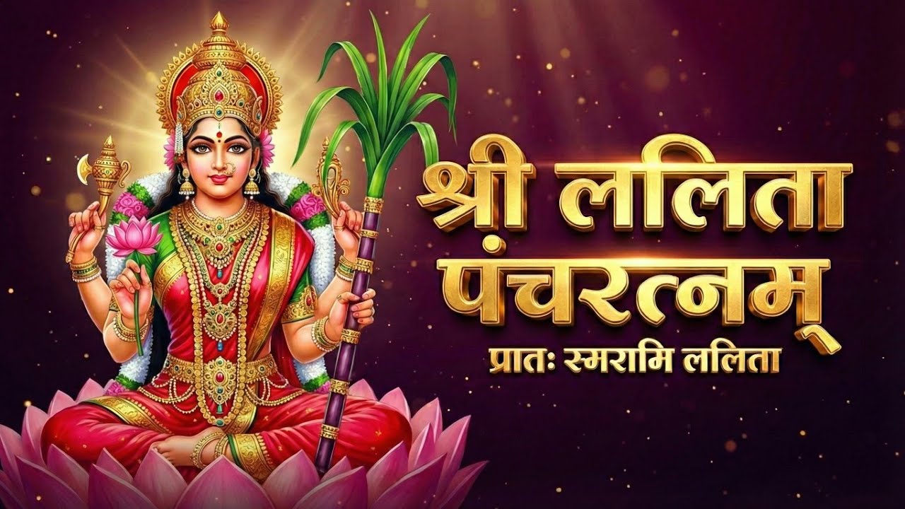श्री ललिता पंचरत्नम् स्तोत्र | Pratah Smarami Lalita | Full Lyrics & Hindi Meaning