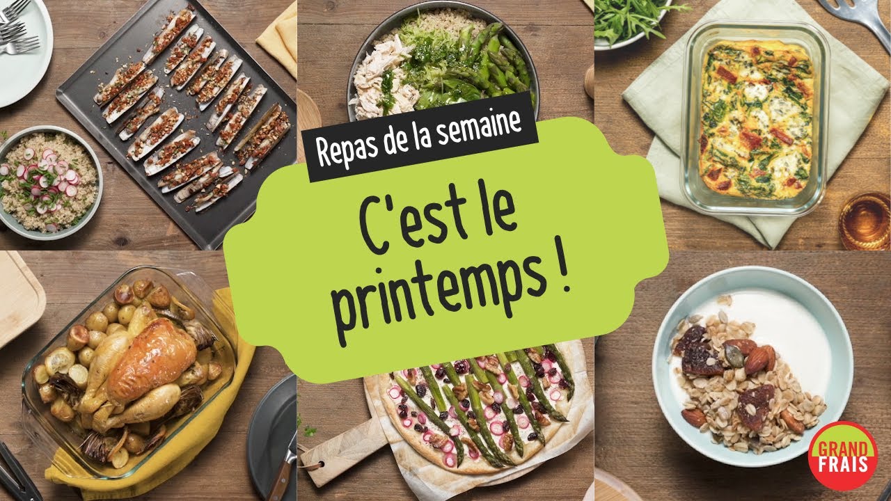 Batch cooking - Semaine 1 - C'est le printemps ! Cuisinez le week-end, savourez la semaine !